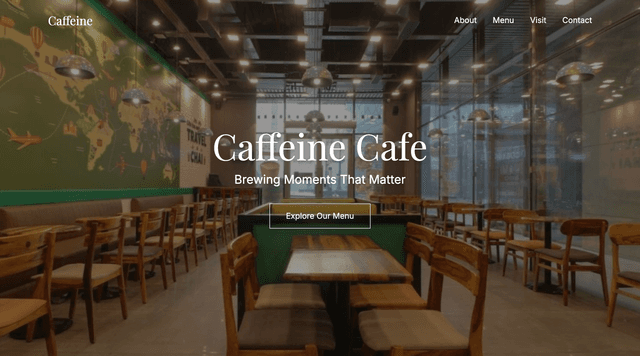 Cafe Website